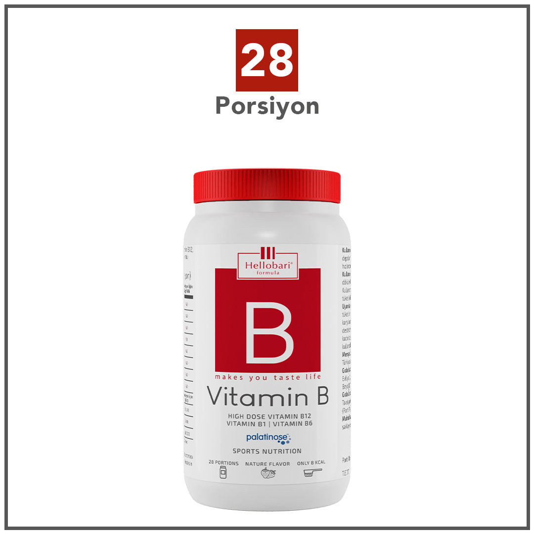 Hellobari Formula Vitamin B | Yüksek Doz Vitamin B12 | 28 Porsiyon