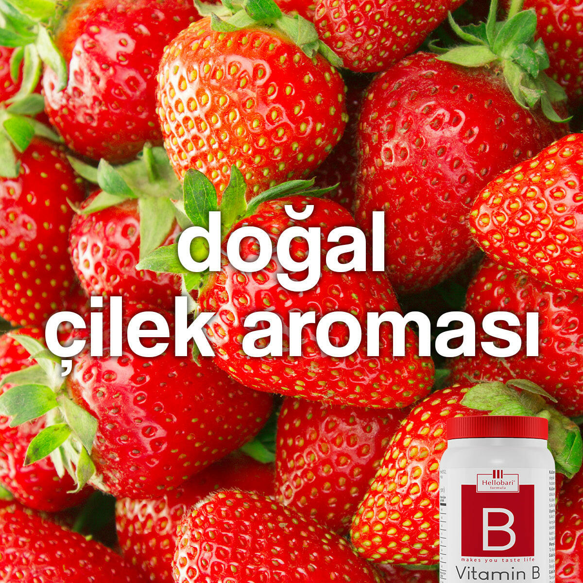 Hellobari Vitamin B | Yüksek Değerli Vitamin B12 | 28 Porsiyon - Hellobari