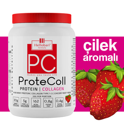 Hellobari ProteColl | Whey Protein | Kollajen | 21 Porsiyon - Hellobari