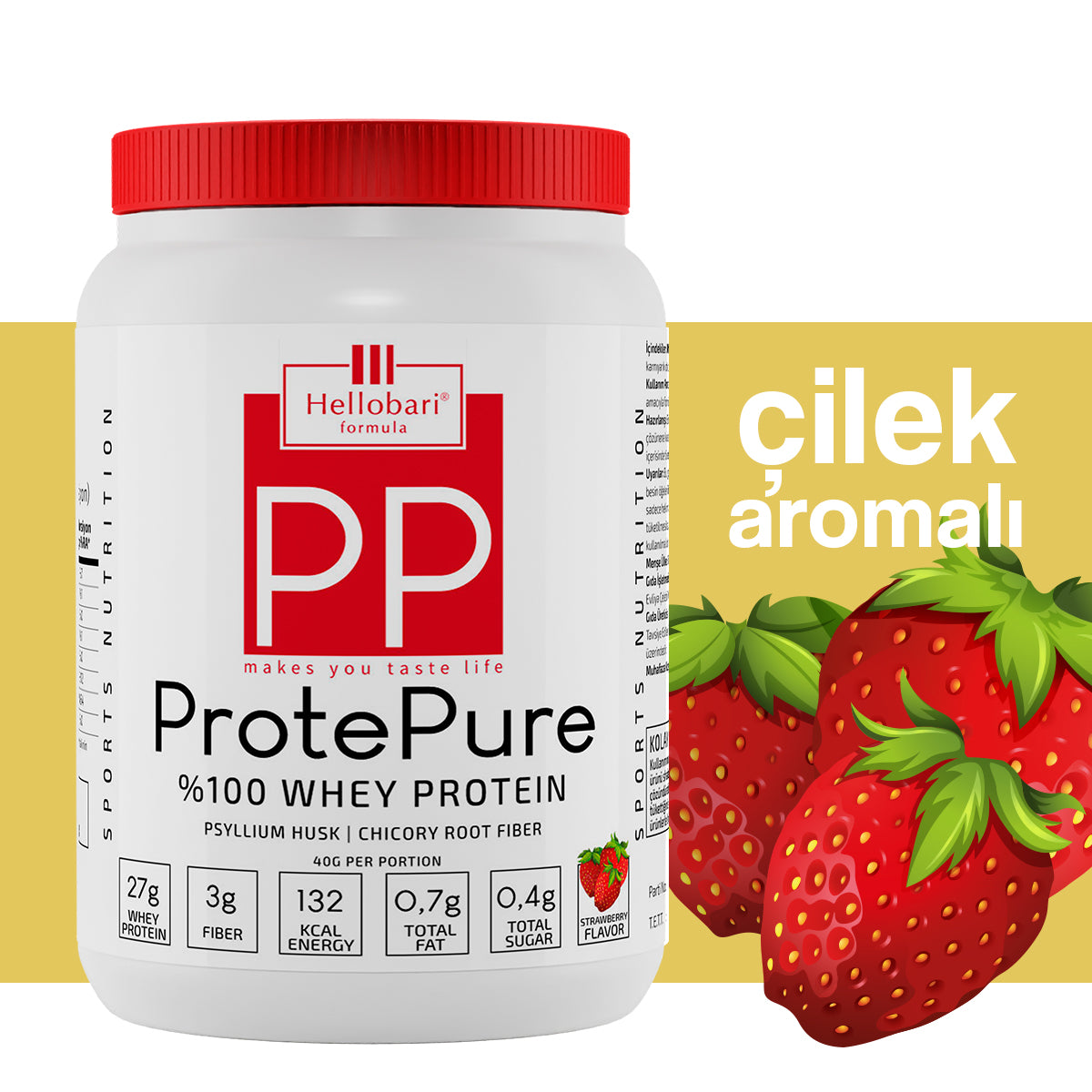 Hellobari ProtePure | %100 Whey Protein | 28 Porsiyon - Hellobari