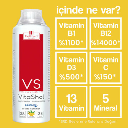 Hellobari VitaShot | Multivitamin | Multimineral | 28 Porsiyon - Hellobari